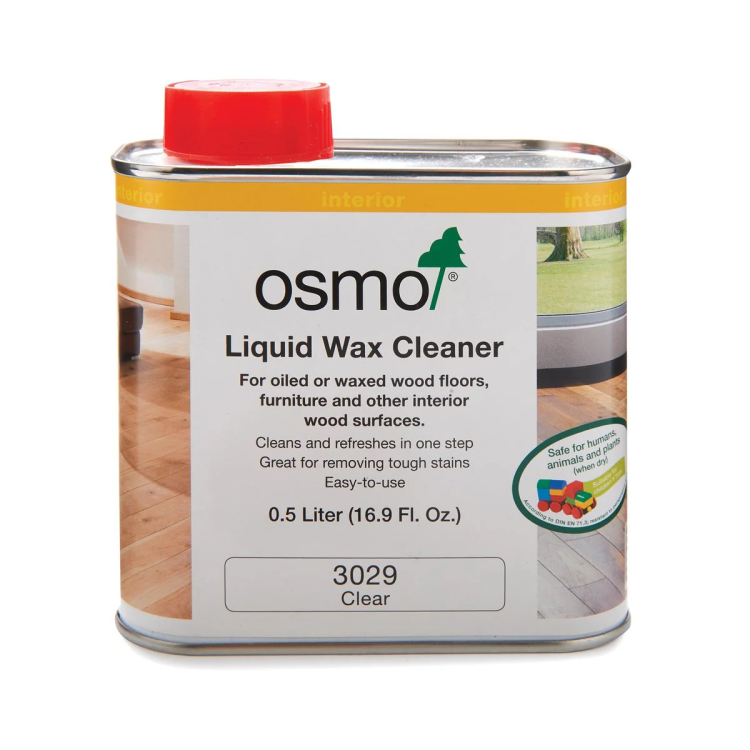 OSMOWachspflege und Reinigungsmittel Osmo este o soluție 2-în-1 de întreținere și curățare pentru podele și lemn uleiat, ideală pentru suprafețele interioare tratate cu Hartwachs-Öl. Curăță eficient, redă strălucirea naturală a lemnului și crește rezistența acestuia la uzură.